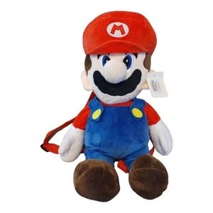 Nintendo Super Mario Plush Doll Soft Kids Backpack‎ School Bag Stuffed Toy 18"